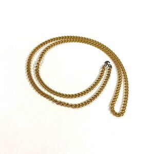 Gold Tone Chain Belt Minimalist Waist Chain Simple Link Belt Adjustable Fit